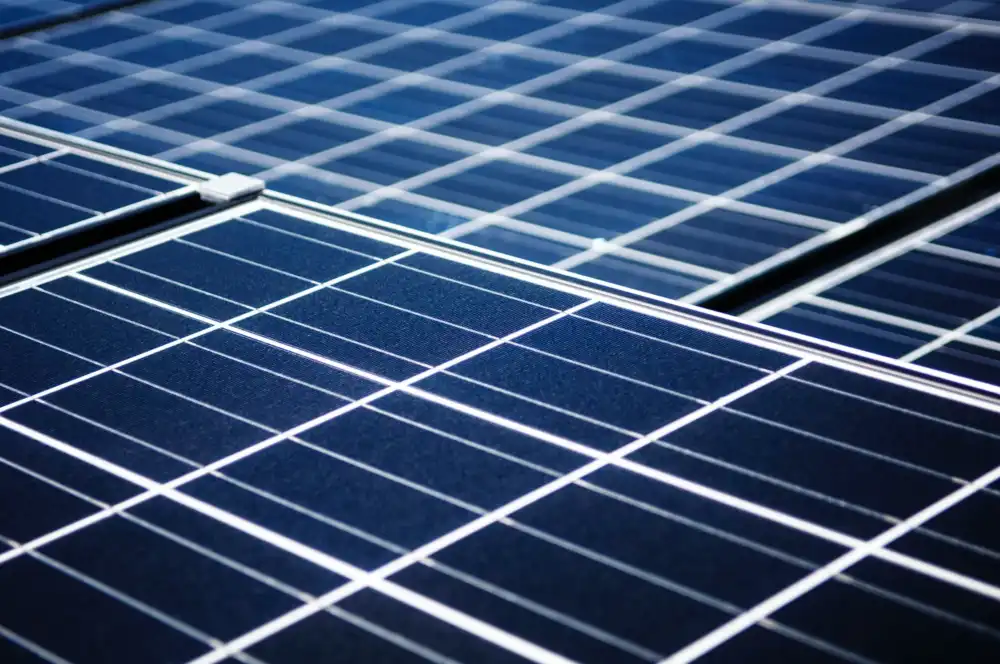 Close-up of Solar panels
